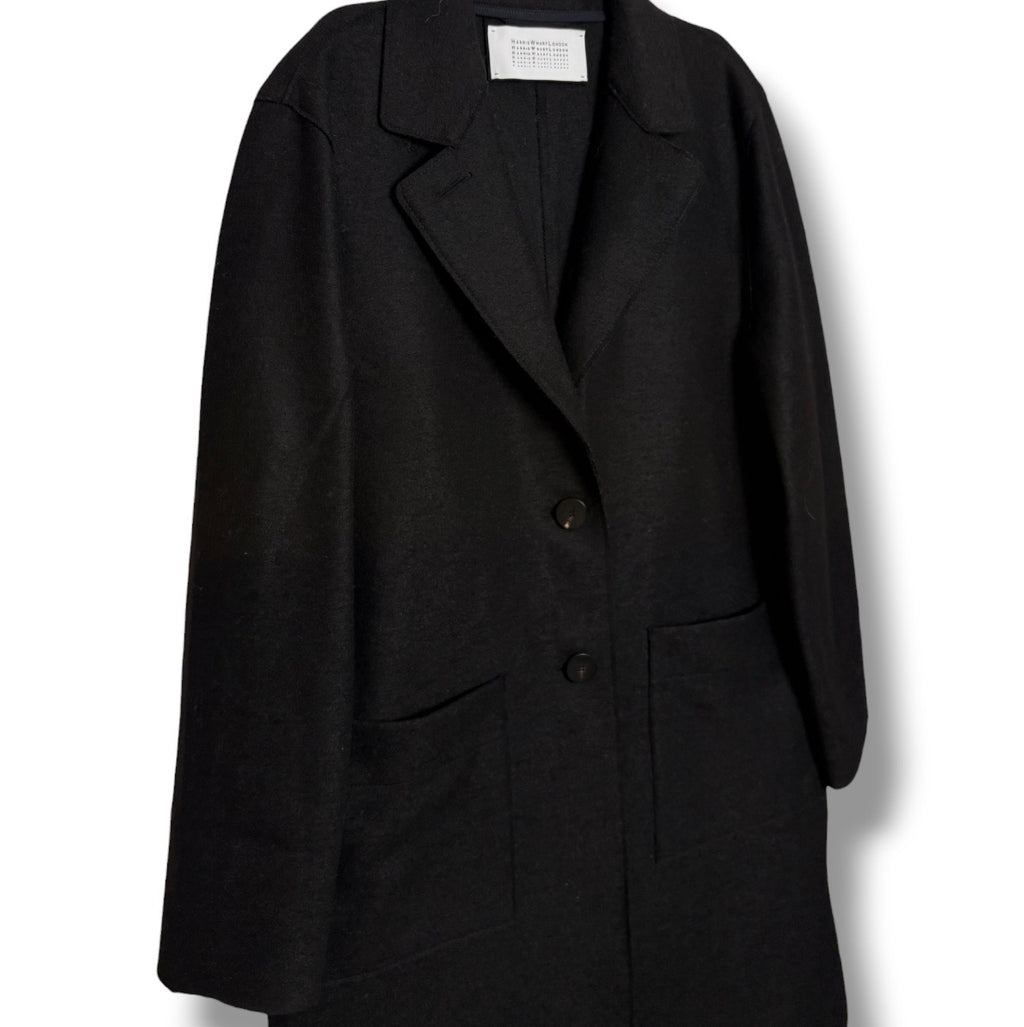 Harris Wharf Long Boxy Coat - Size 10 - Very Good Condition