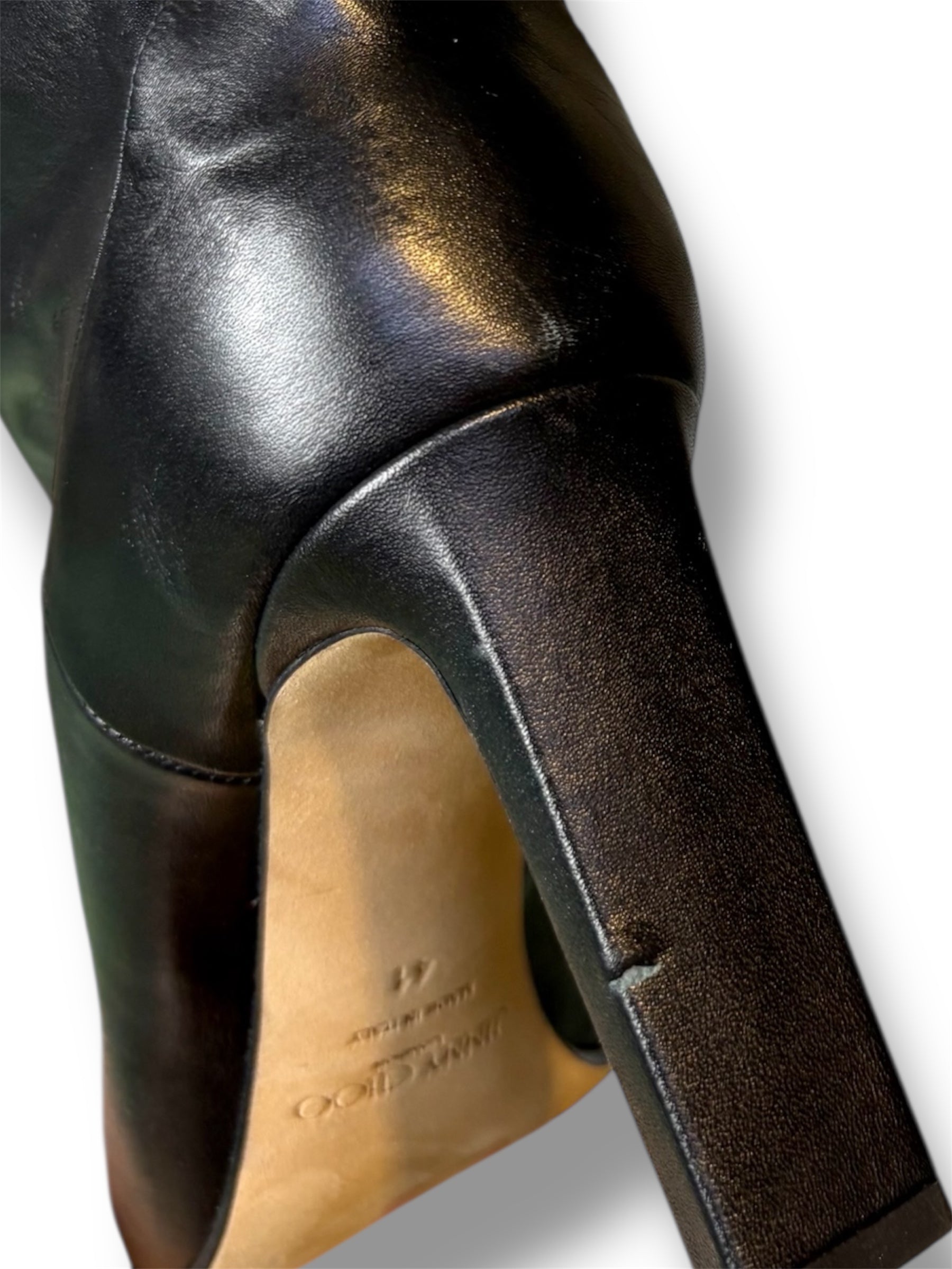 Jimmy Choo Leather Knee High Boots - Size 41 - Very Good Condition