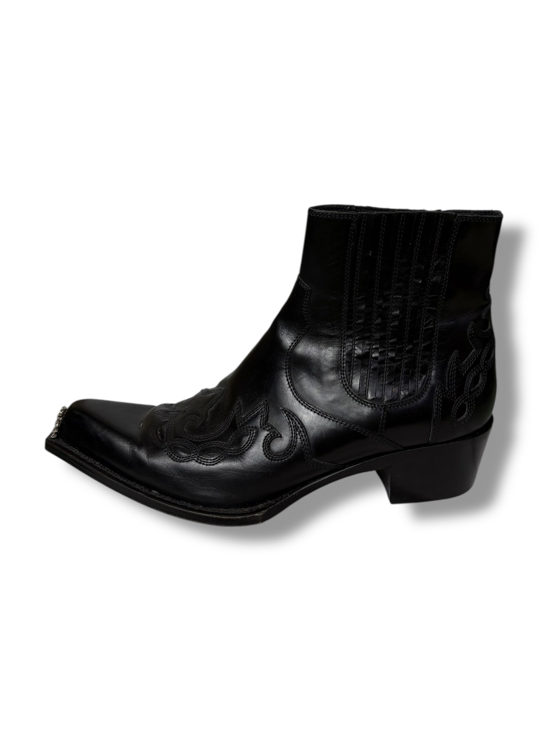 Calvin Klein 205W39NYC Western Boots with Crystal Details - Size 41 - Very Good Condition