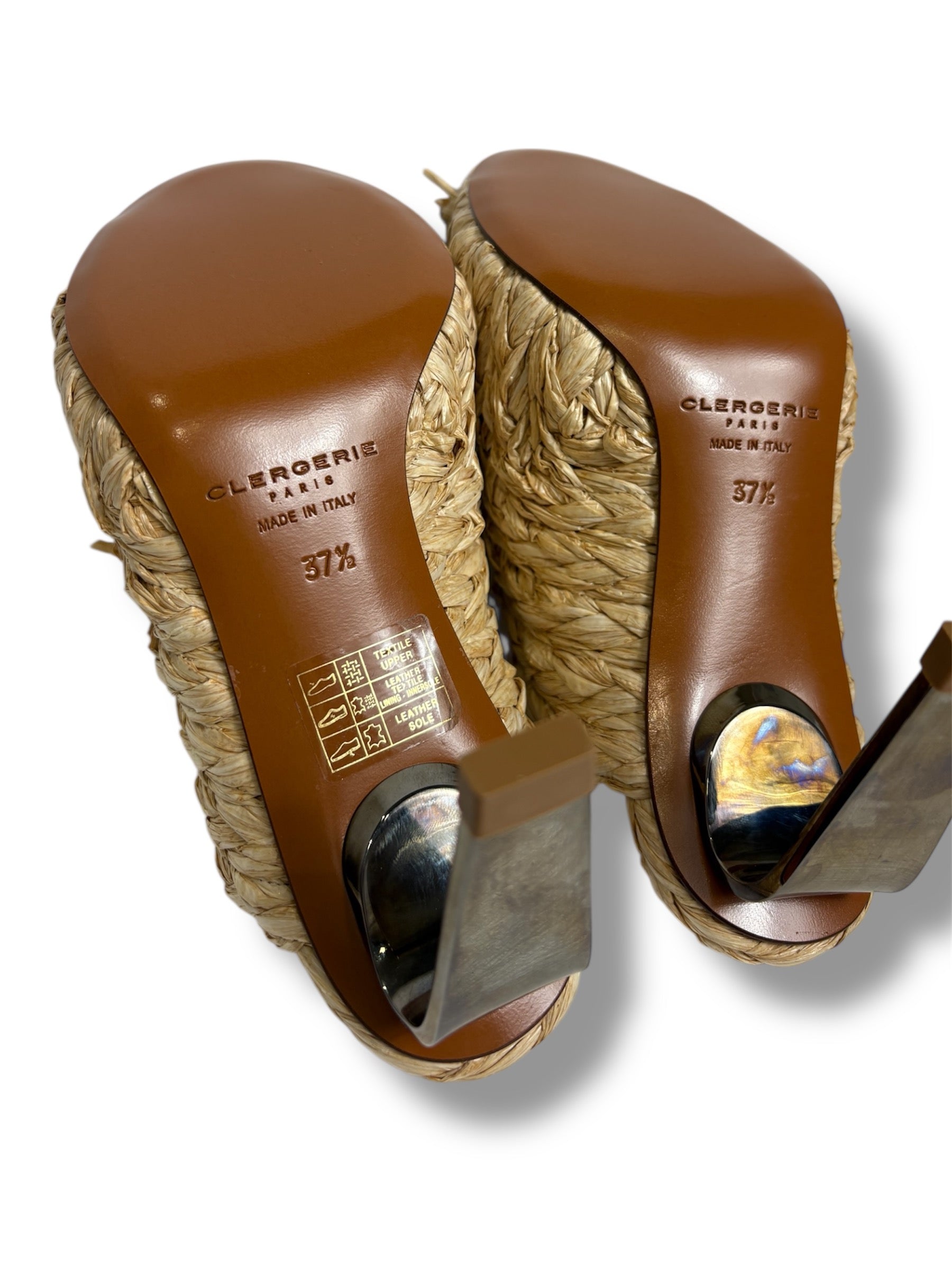 Clergerie Raffia Mules - Size 37.5 - Never Worn