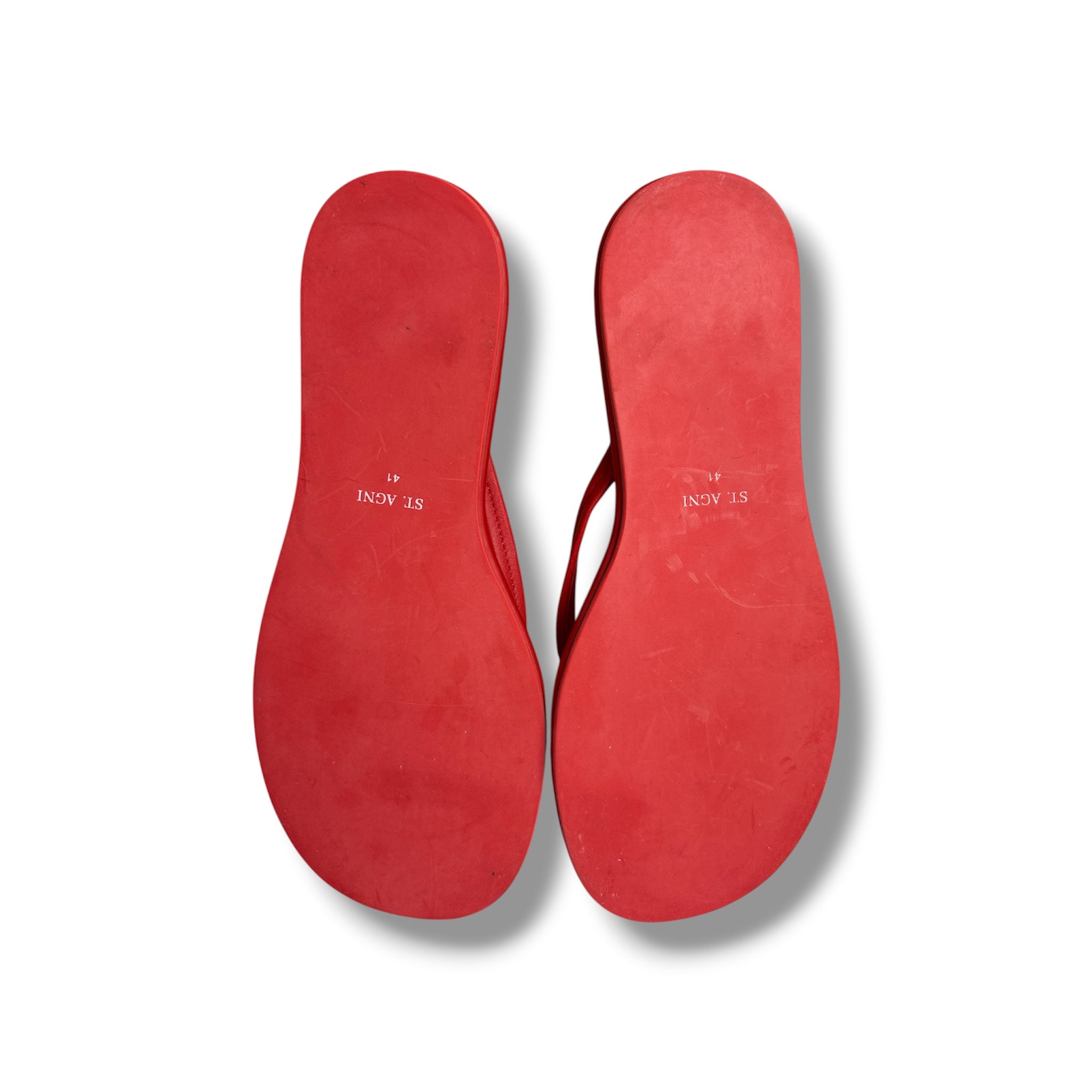 St. Agni Rosso Flip Flops - Size 41 - Excellent Condition