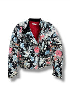 2012 Céline Floral Printed Leather Jacket
