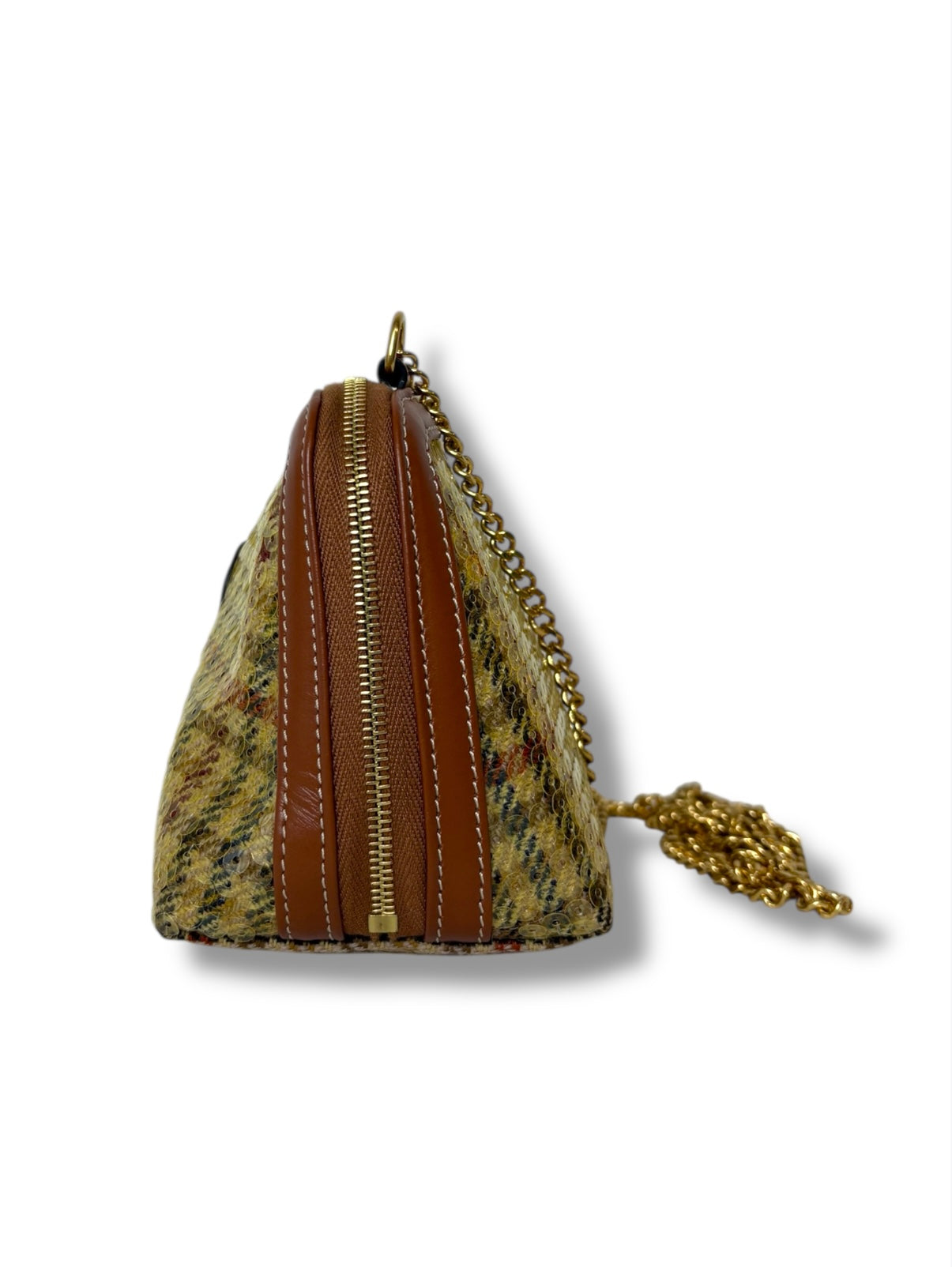 Celine Sequin Pochette Chaîne Triomphe Crossbody