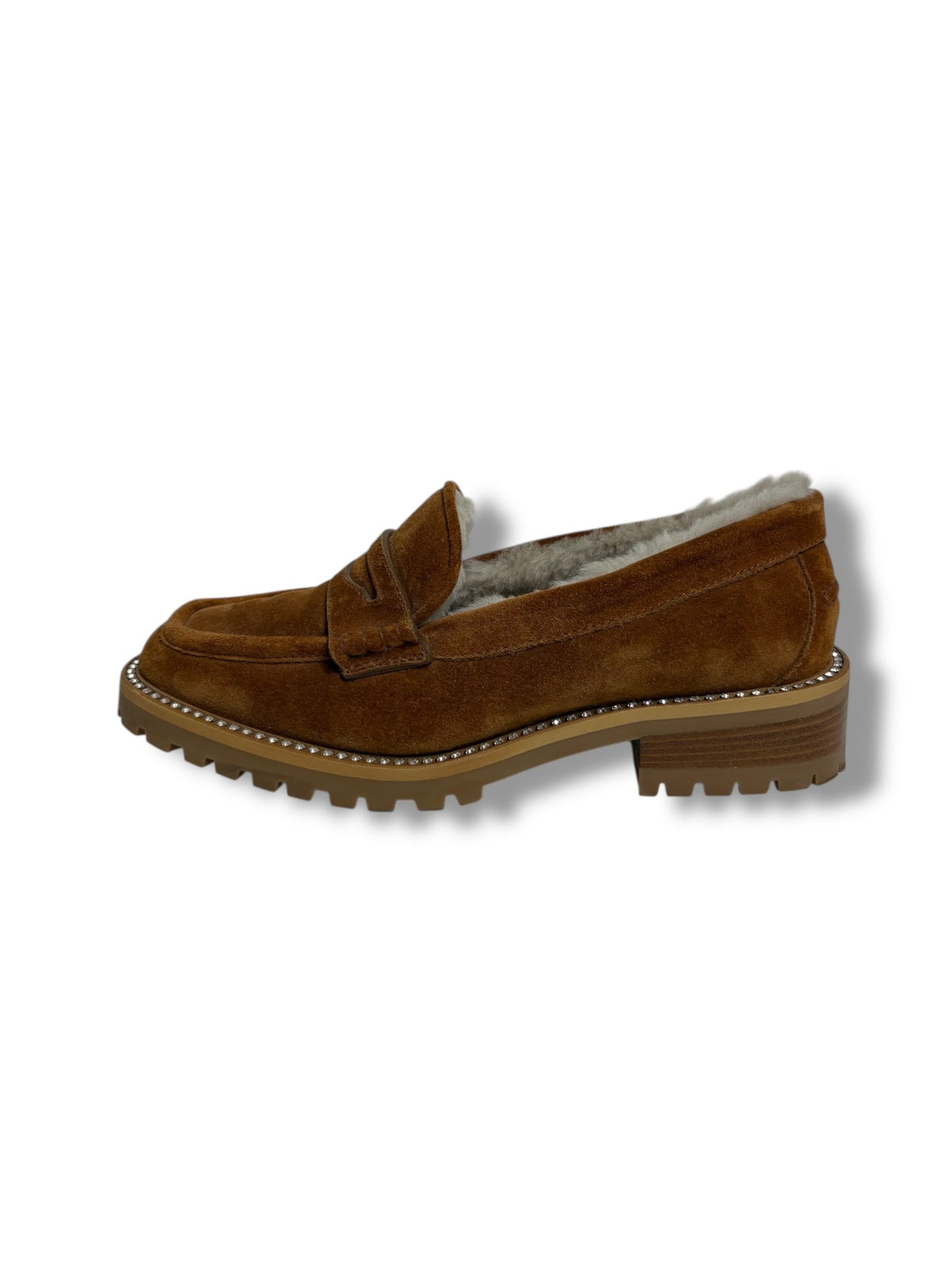 Jimmy Choo Deanna Suede Loafers with Crystals - Size 37 - Never Worn