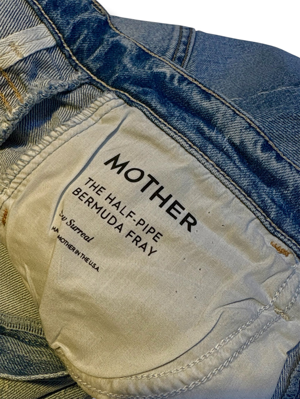 Mother Denim Half Pipe Bermuda Fray Shorts - Size 27 - Excellent Condition