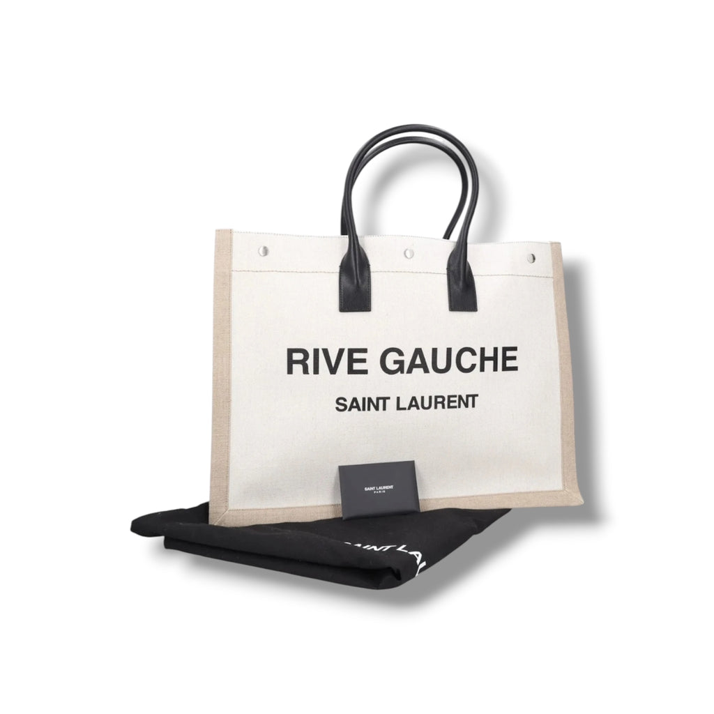 Saint Laurent Rive Gauche Canvas Large Tote - Excellent Condition