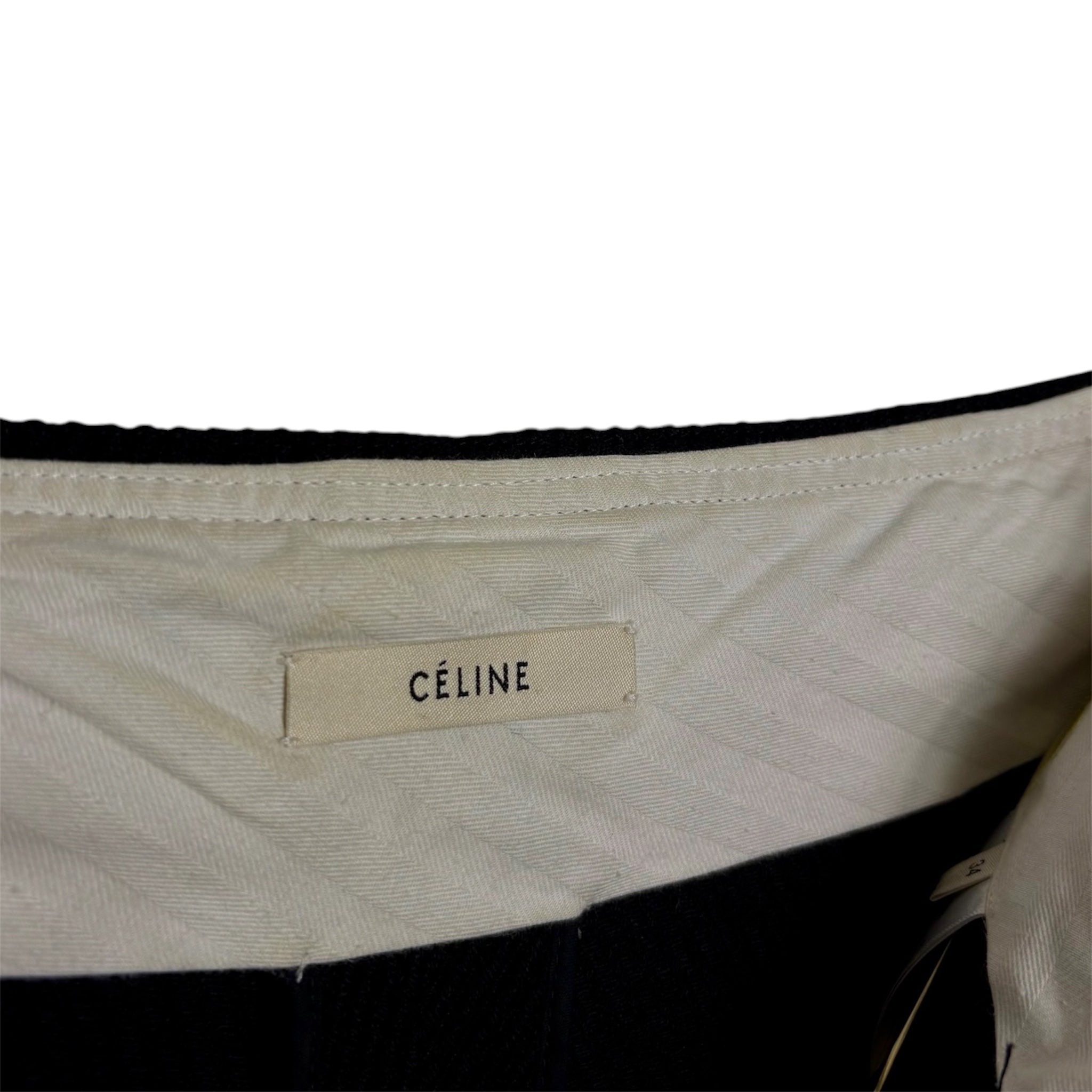 2015 Céline Textured Wide Trousers - Size 34 - Very Good Condition