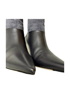 Jimmy Choo Suede and Leather Ankle Boot - Size 39 - Excellent Condition