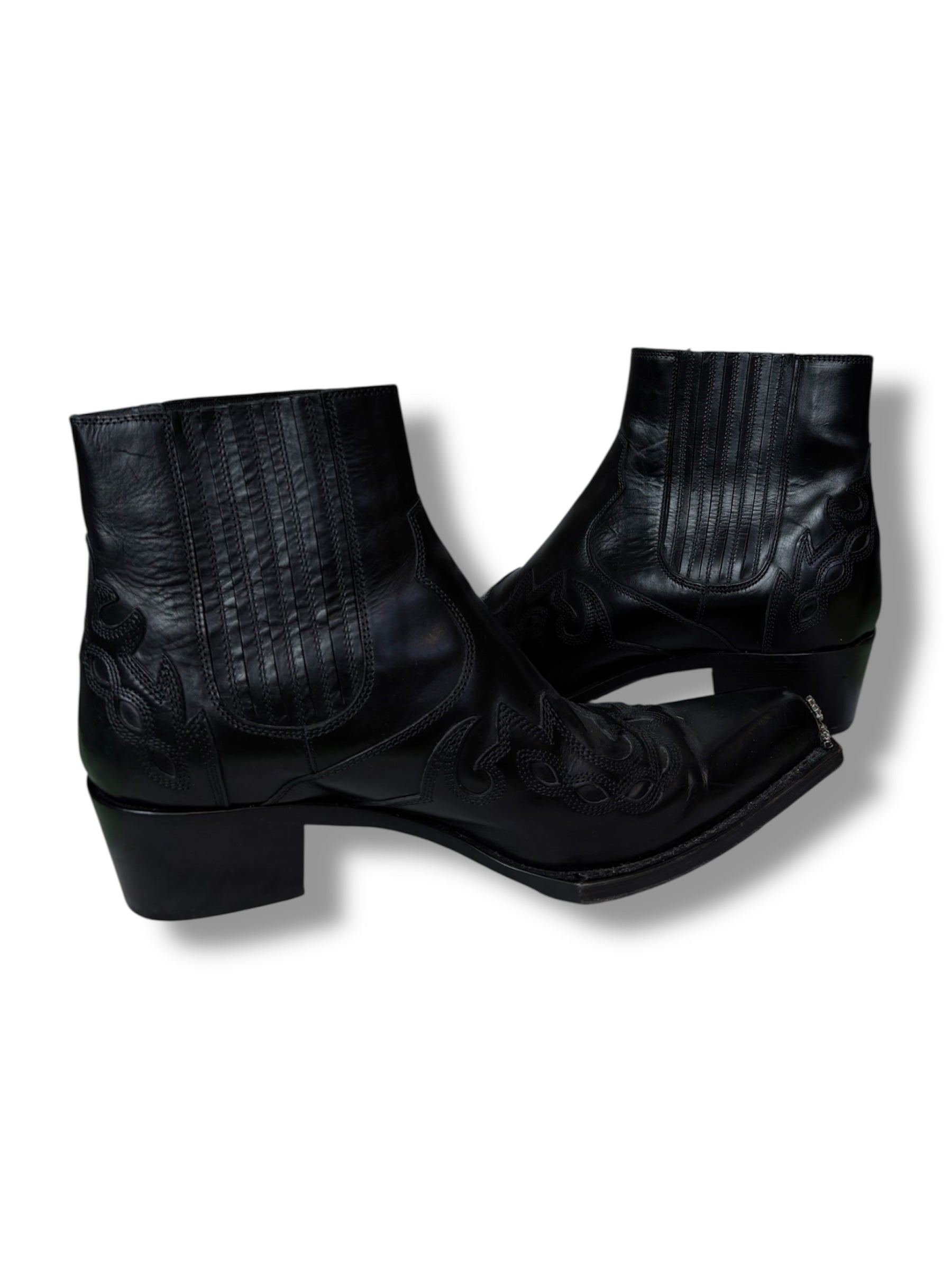 Calvin Klein 205W39NYC Western Boots with Crystal Details - Size 41 - Very Good Condition