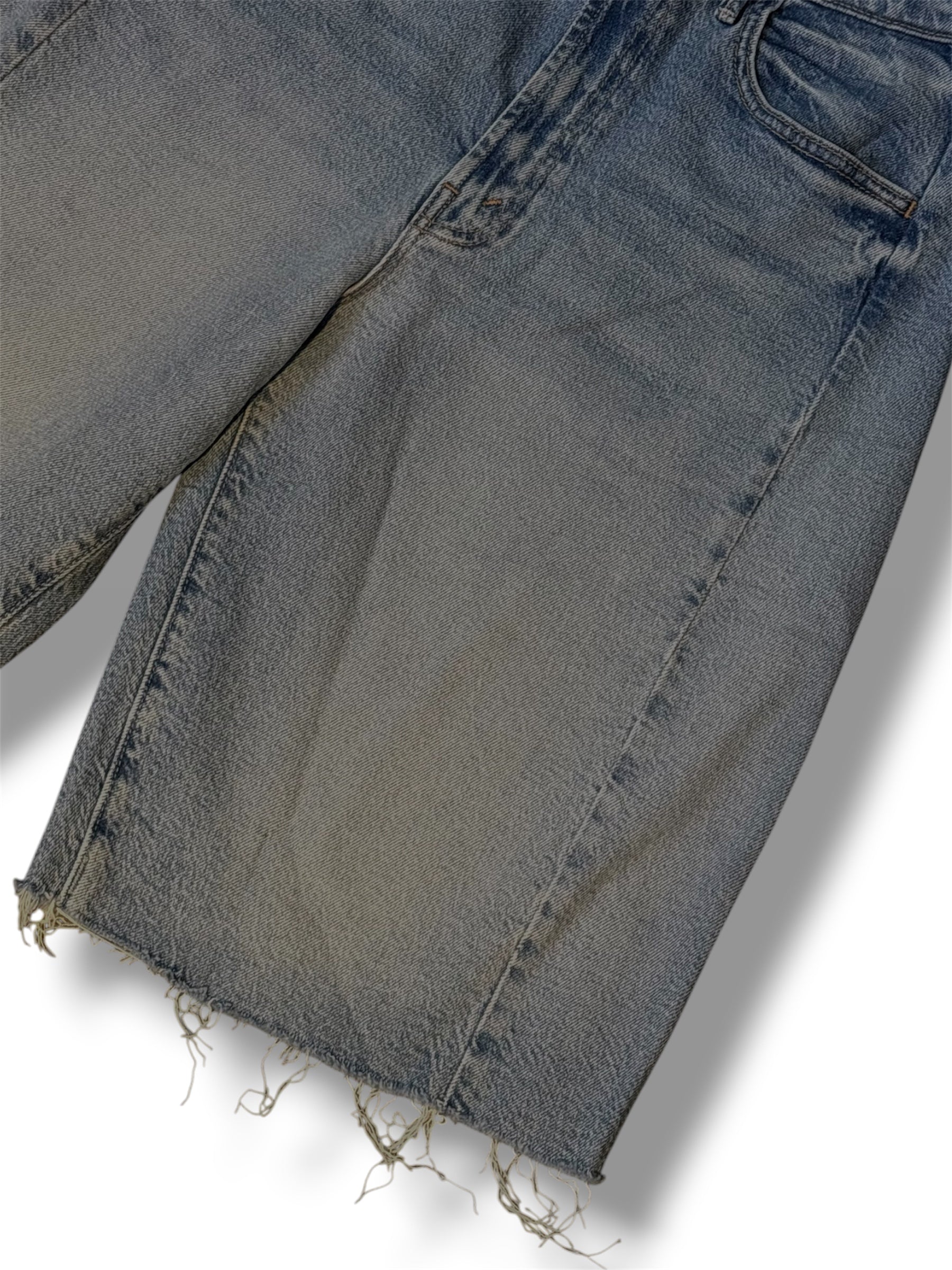 Mother Denim Half Pipe Bermuda Fray Shorts - Size 27 - Excellent Condition