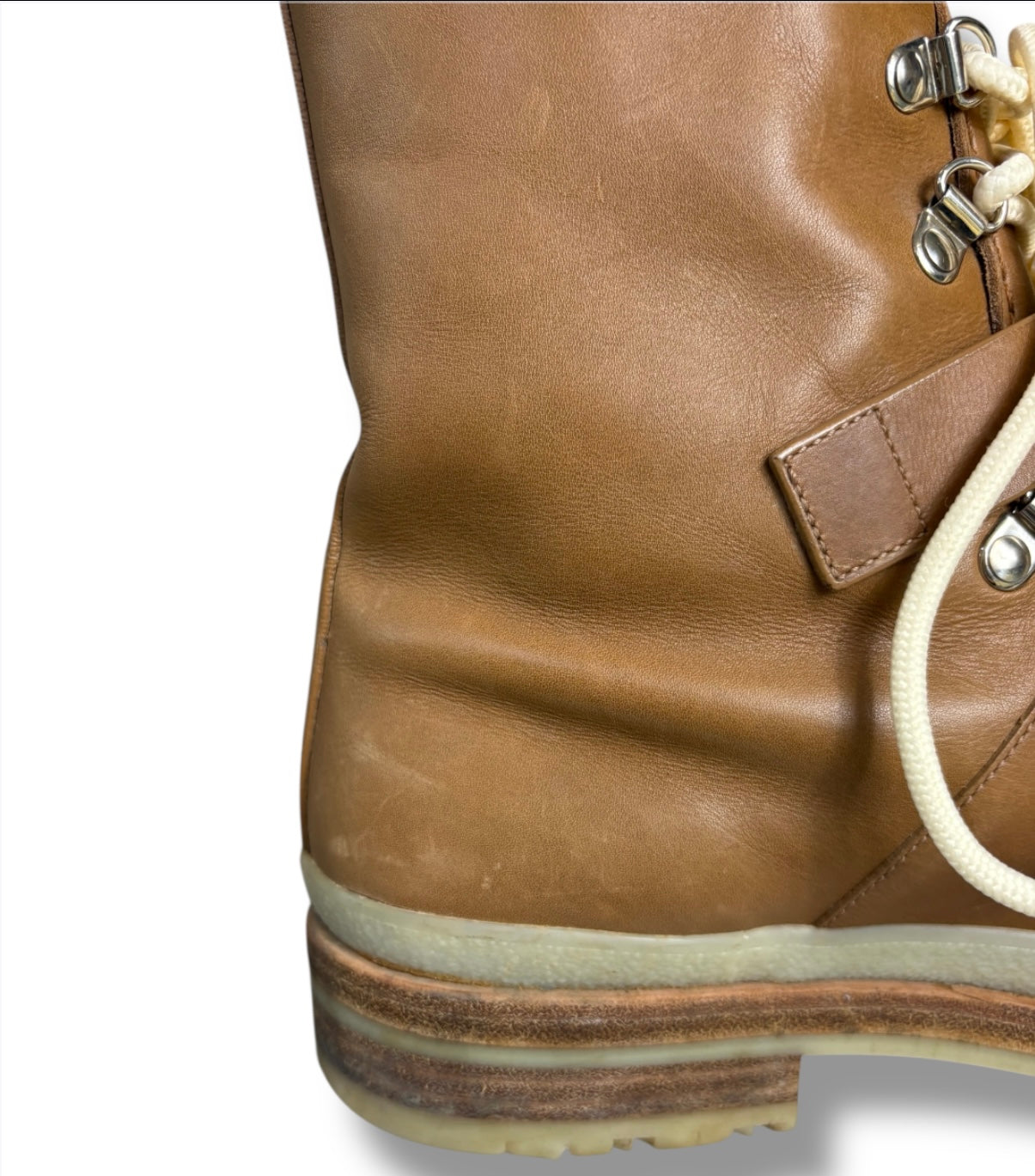 Hermès Shearling Lined Calfskin Boots - Size 41 - Very Good Condition