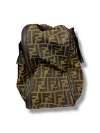 Vintage Fendi Zucca Canvas and Leather Travel Bag - Excellent Condition
