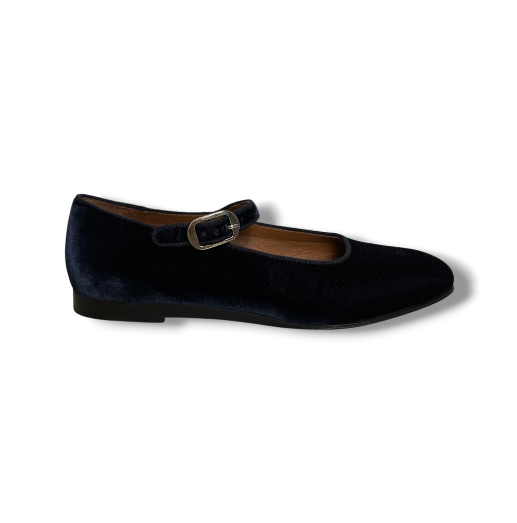 Le Monde Béryl Velvet Mary Jane Ballet Flat - Size 38 - Very Good Condition
