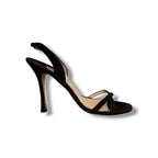 Manolo Blahnik Callasli Suede Sandal - Size 39 - Very Good Condition