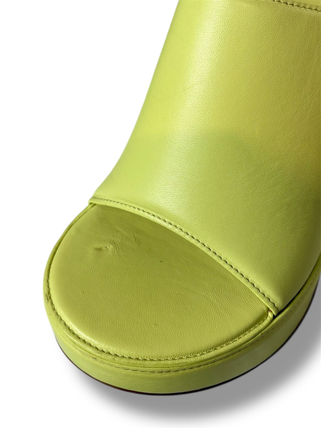 Bottega Veneta Leather Wedge Mule - Size 41 - Excellent Condition