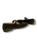 Le Monde Béryl Velvet Mary Jane Flat - Size 38 - Excellent Condition