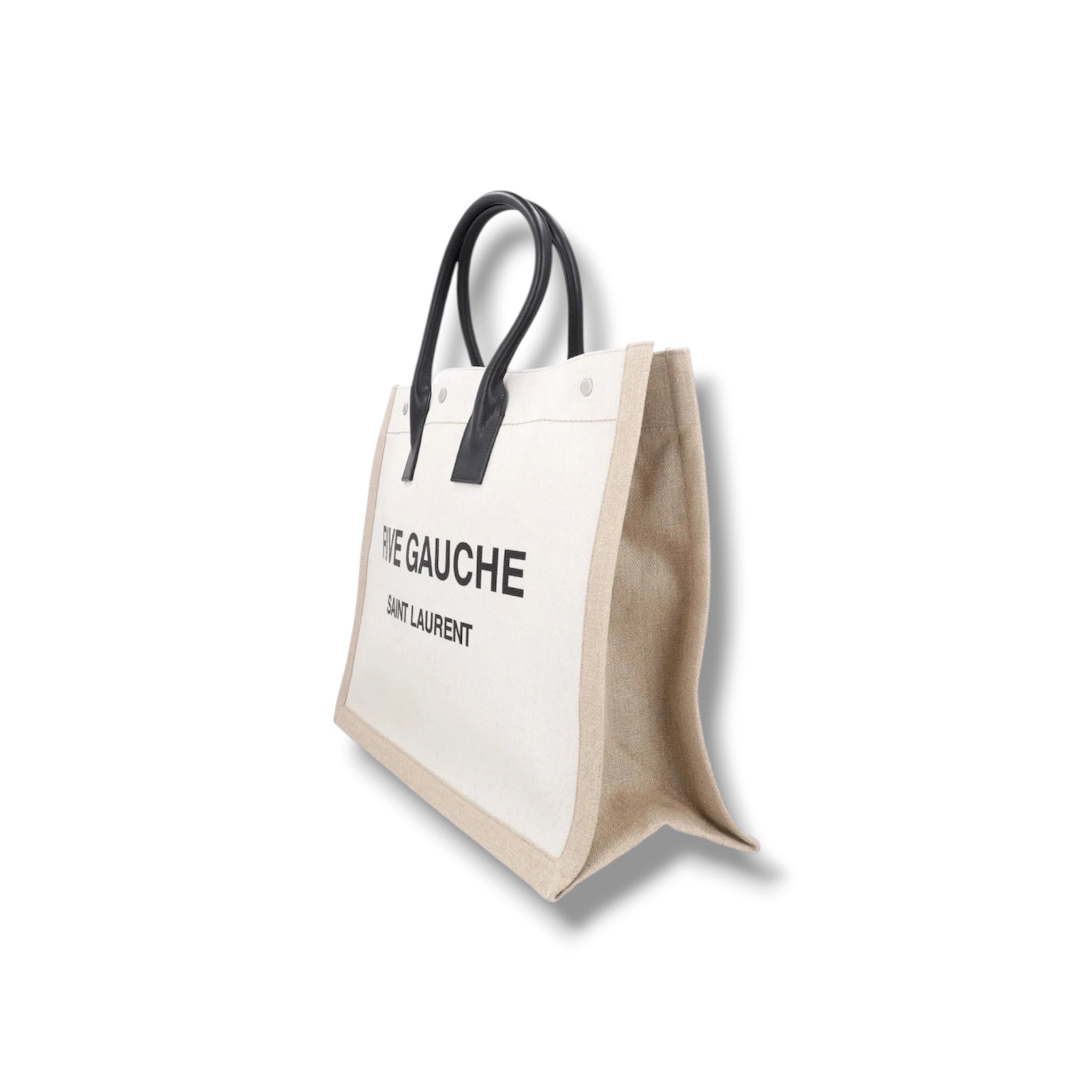 Saint Laurent Rive Gauche Canvas Large Tote - Excellent Condition