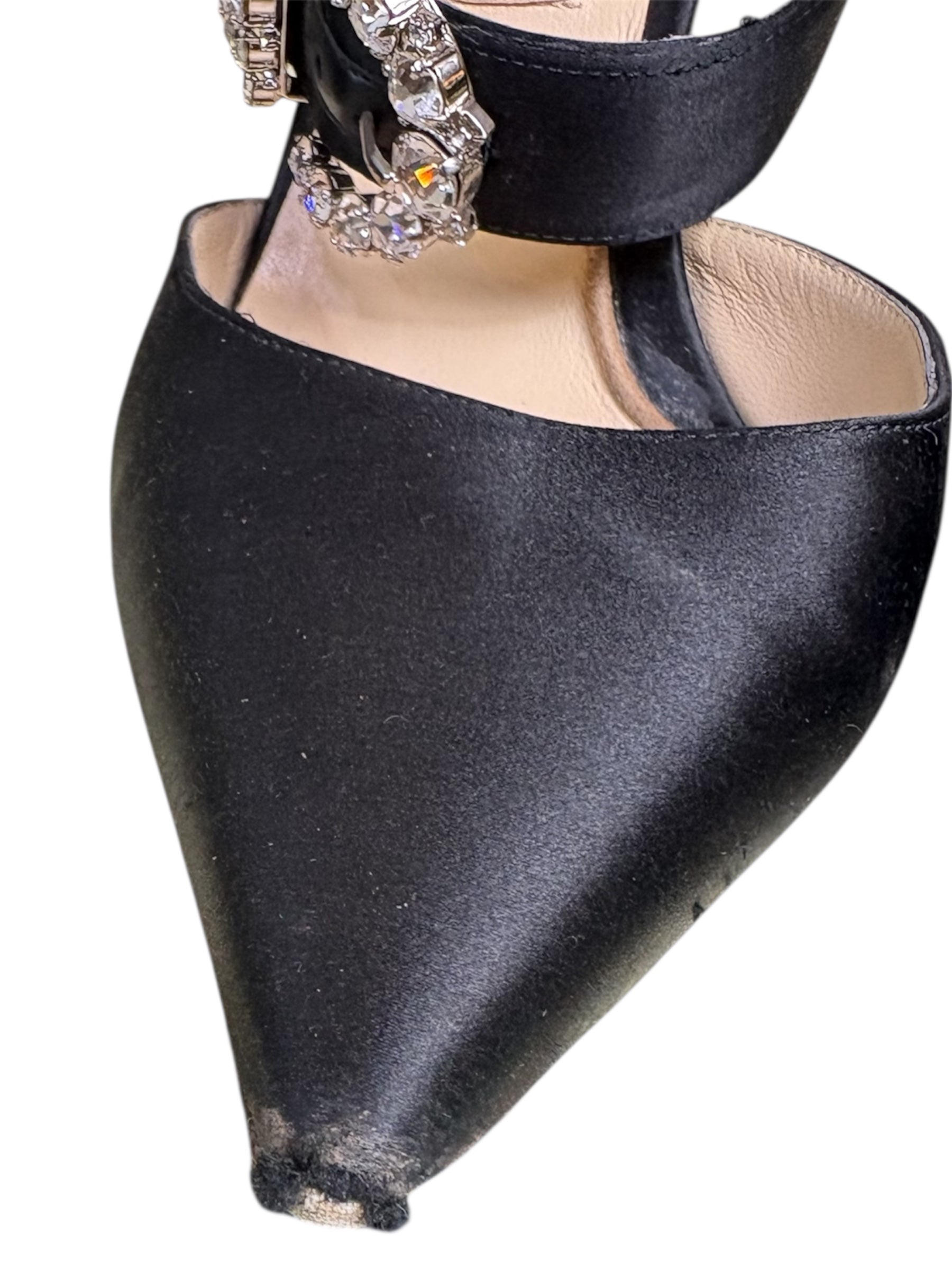 Jimmy Choo Satin Mules - Size 41 - Good Condition