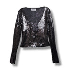 16Arlington 'Solaris' Cut Out Sequin Top - Size 10 - Never Worn