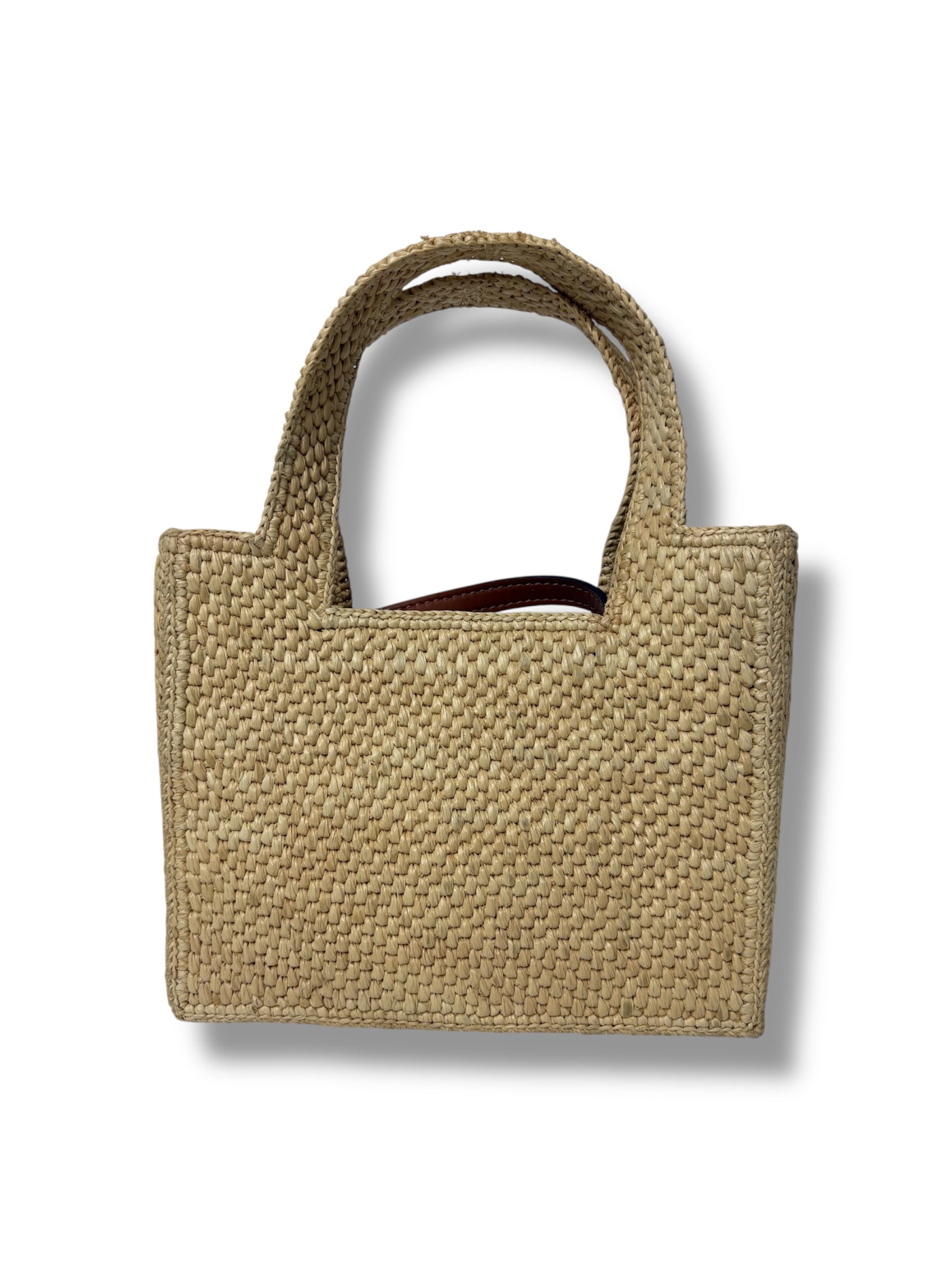 Loewe Mini Raffia Font Tote