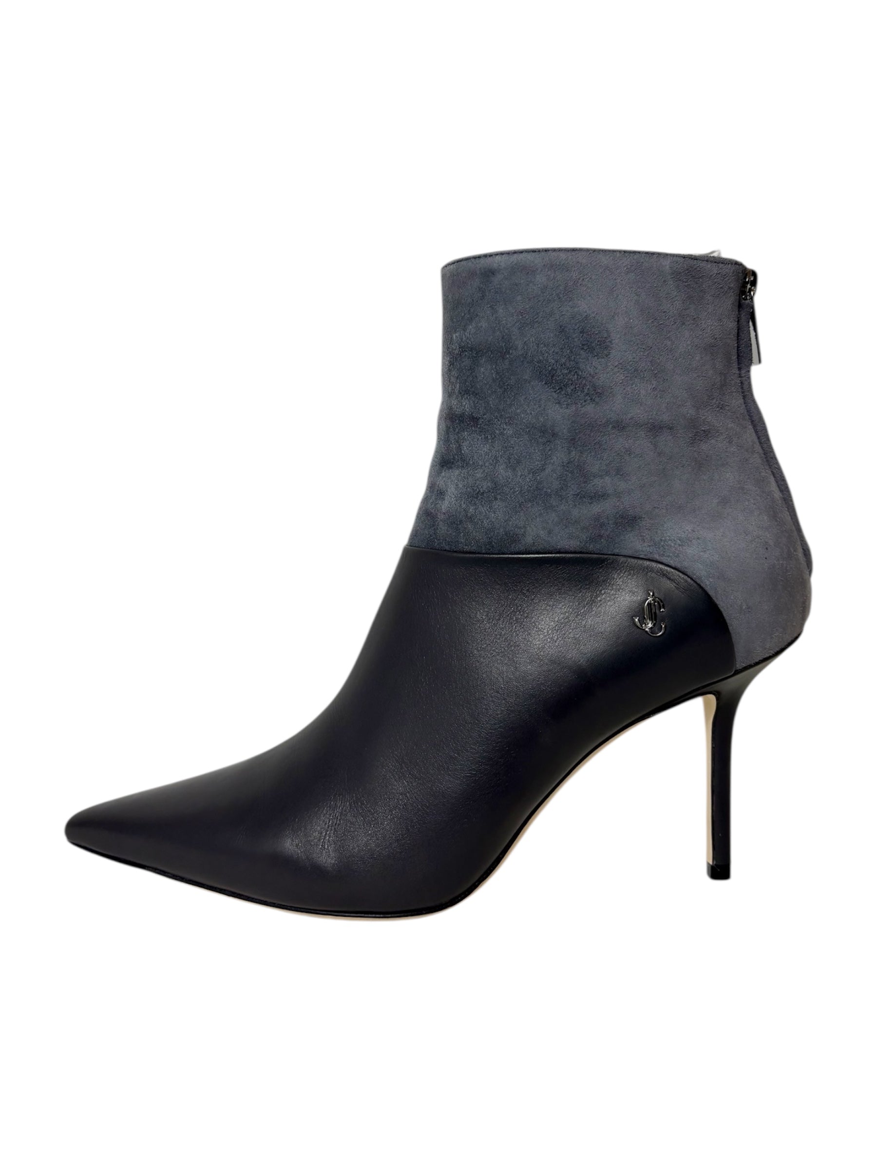 Jimmy Choo Suede and Leather Ankle Boot - Size 39 - Excellent Condition