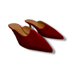 Le Monde Béryl Velvet Kitten Heels - Size 38 - Very Good Condition