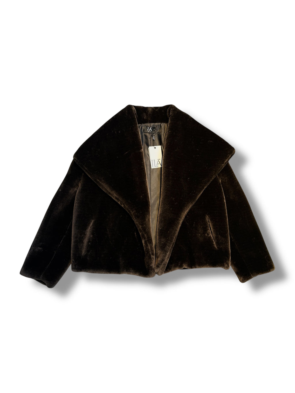 ILĀ Celeste Faux Fur Jacket - Size 36 - Brand New With Tags