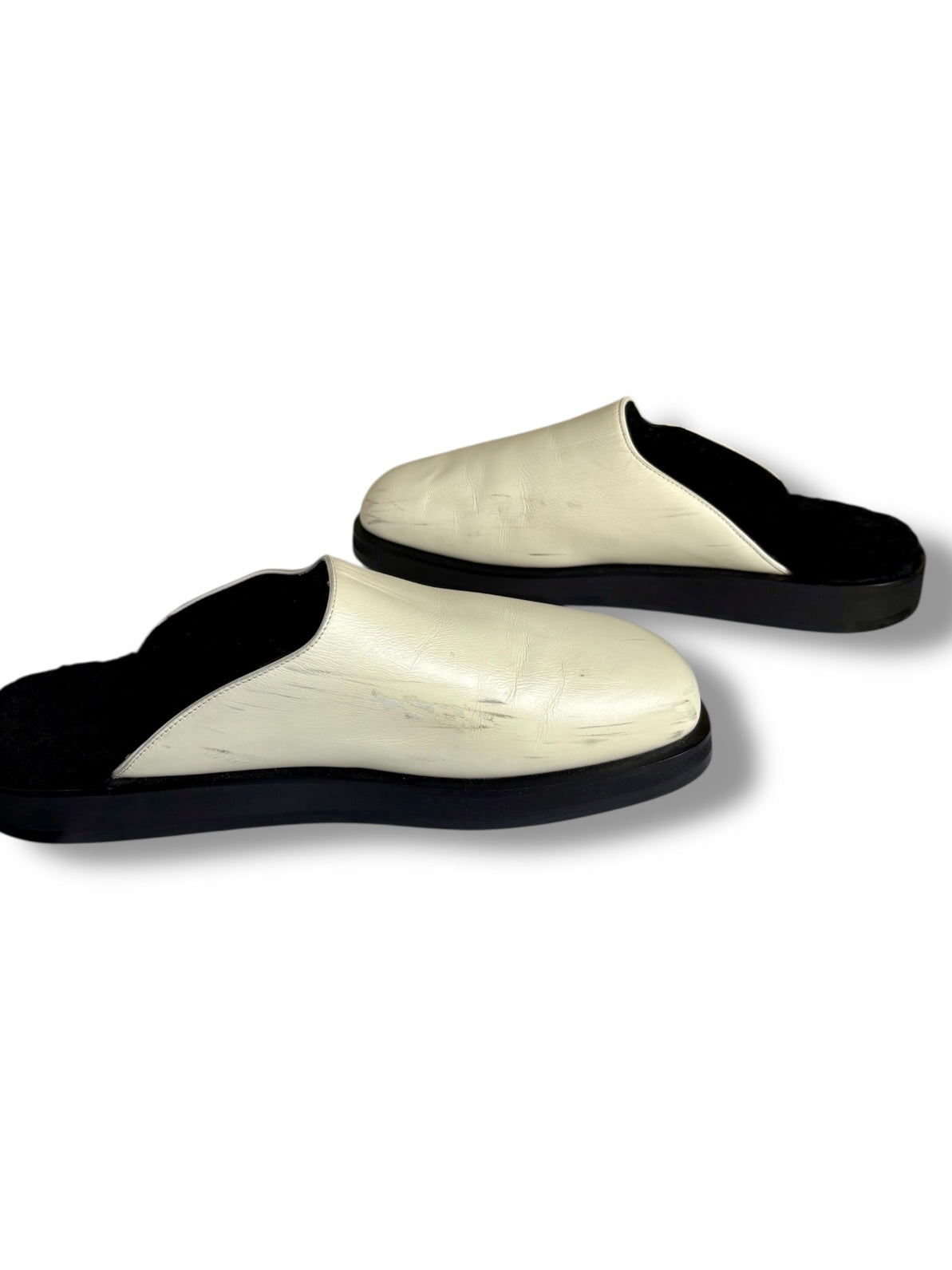 The Row Shearling Lined Sabot Mules - Size 42