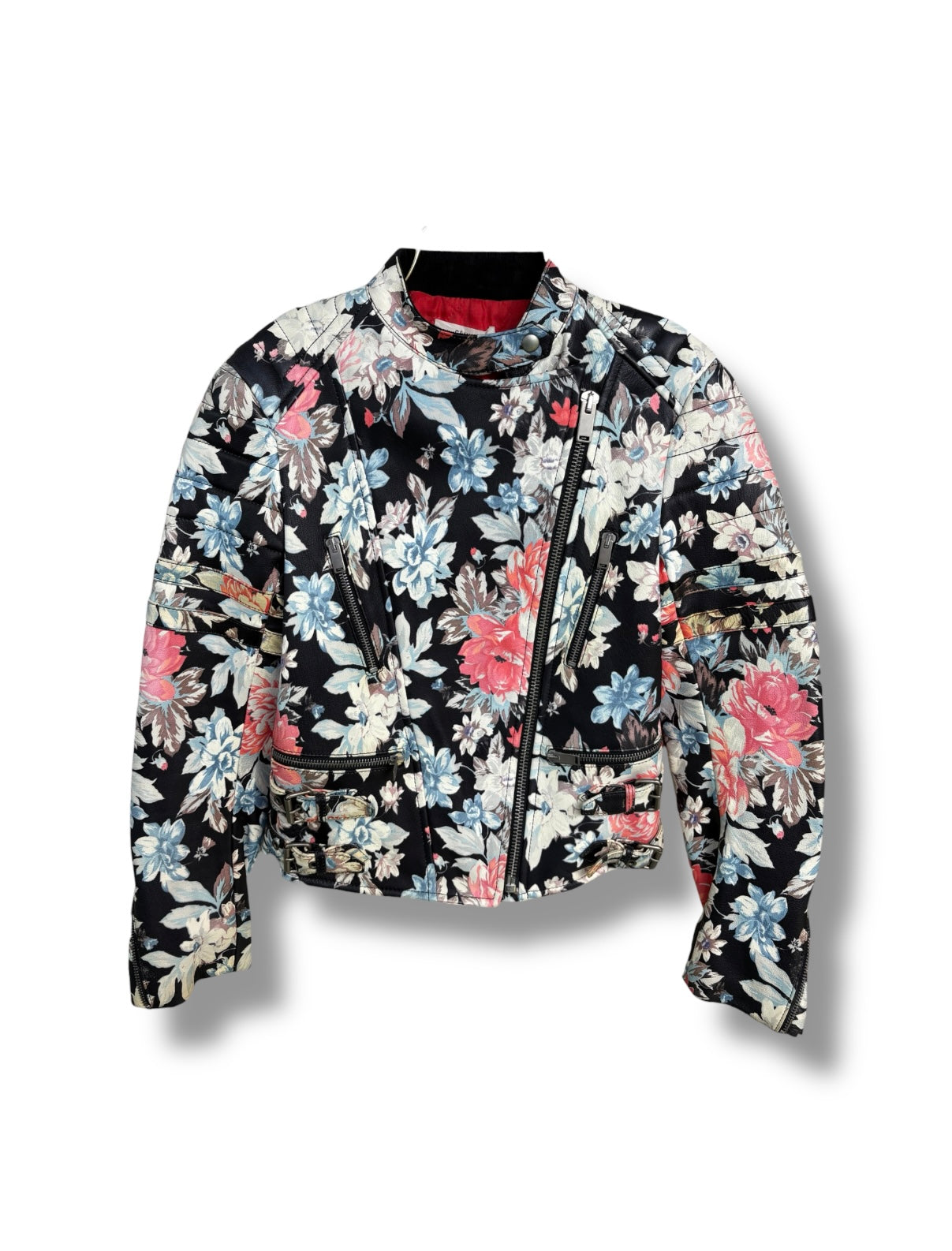 2012 Céline Floral Printed Leather Jacket