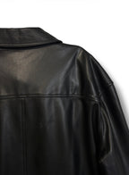 Mint Velvet Faux Leather Shirt - Size 18 - Excellent Condition