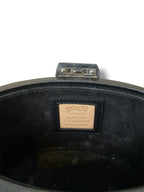 Hunting Season Raffia Oval Box Bag - Good Condition