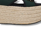 2018 Marni Embellished Espadrille Platform Sandals- Size 5 - Very Good Condition