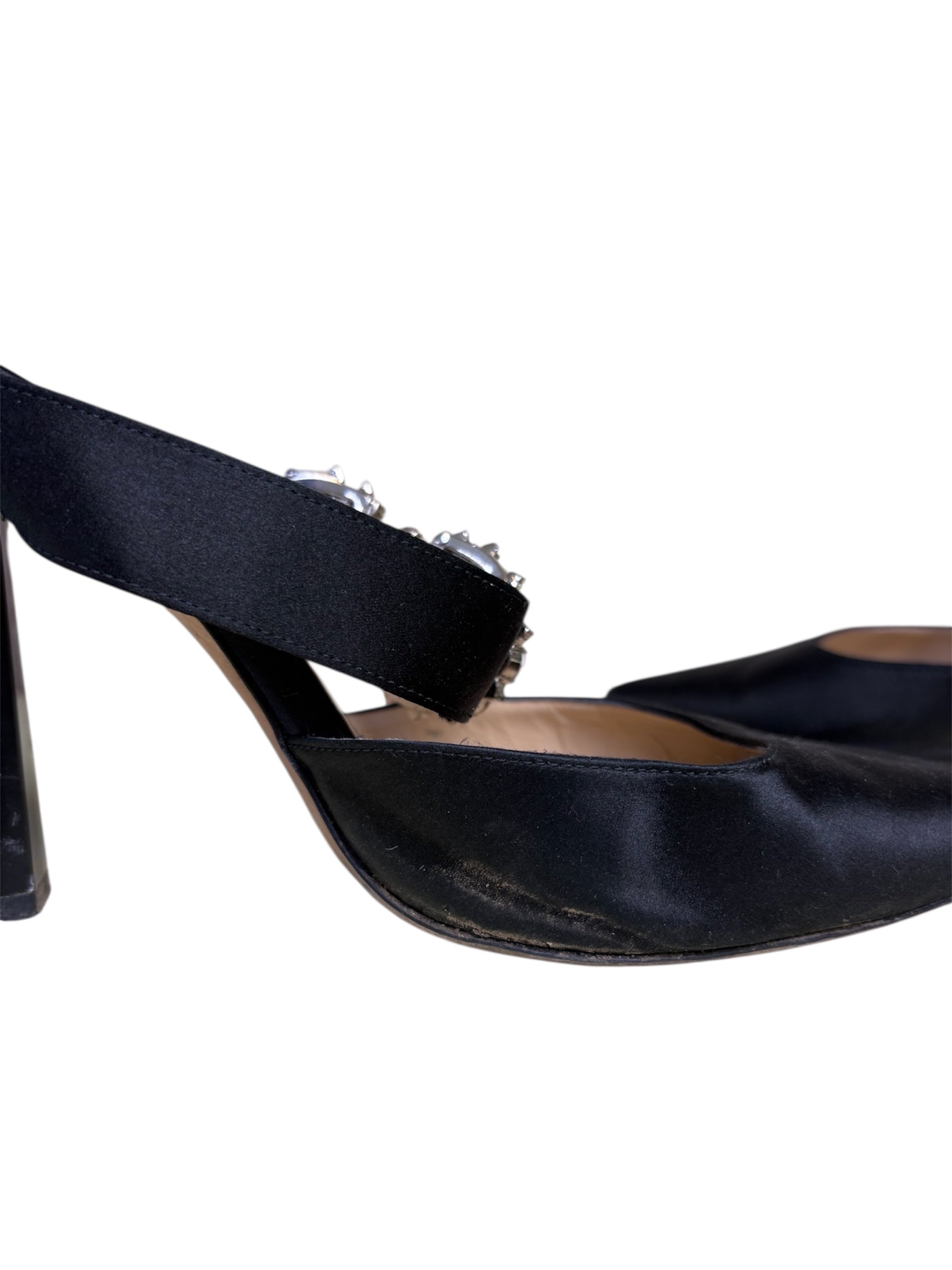 Jimmy Choo Satin Mules - Size 41 - Good Condition