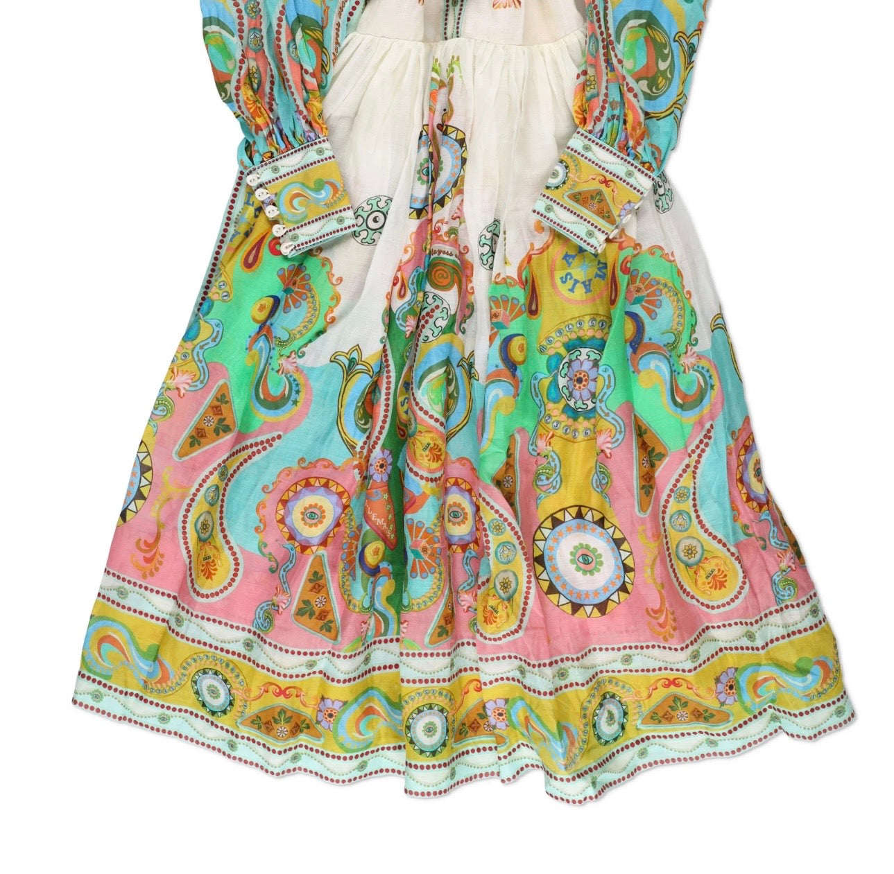 Alémais Pinball Printed Midi Dress - Size 8 - Very Good Condition