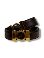 Ferragamo Leather Belt - Size 75 - Good Condition