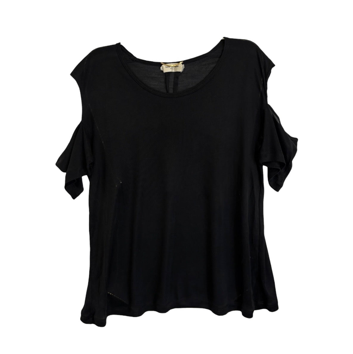 Saint Laurent Cold Shoulder Tee - Size 36 - Good Condition
