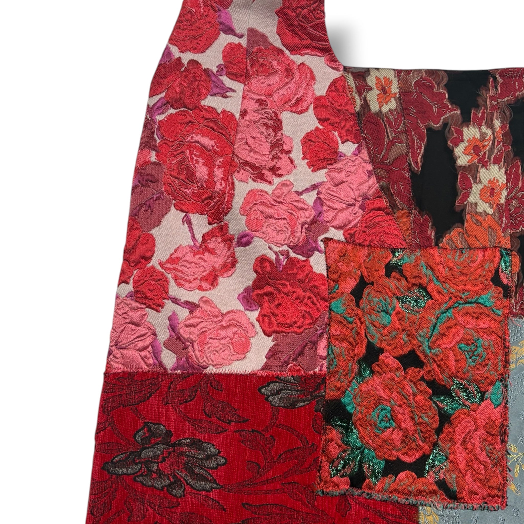 2021 Preen by Thornton Bregazzi Patchwork Skirt - Very Good Condition