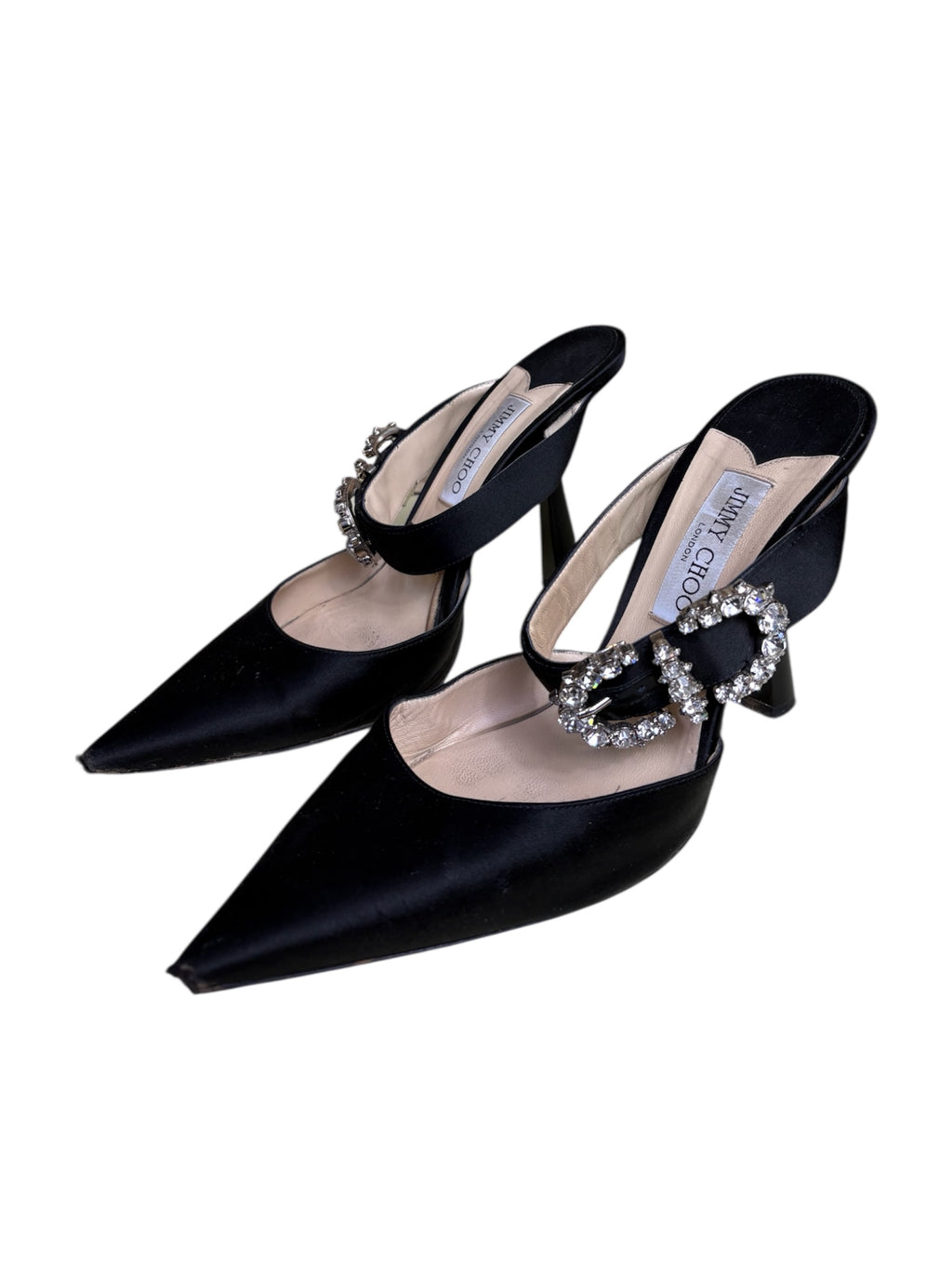 Jimmy Choo Satin Mules - Size 41 - Good Condition