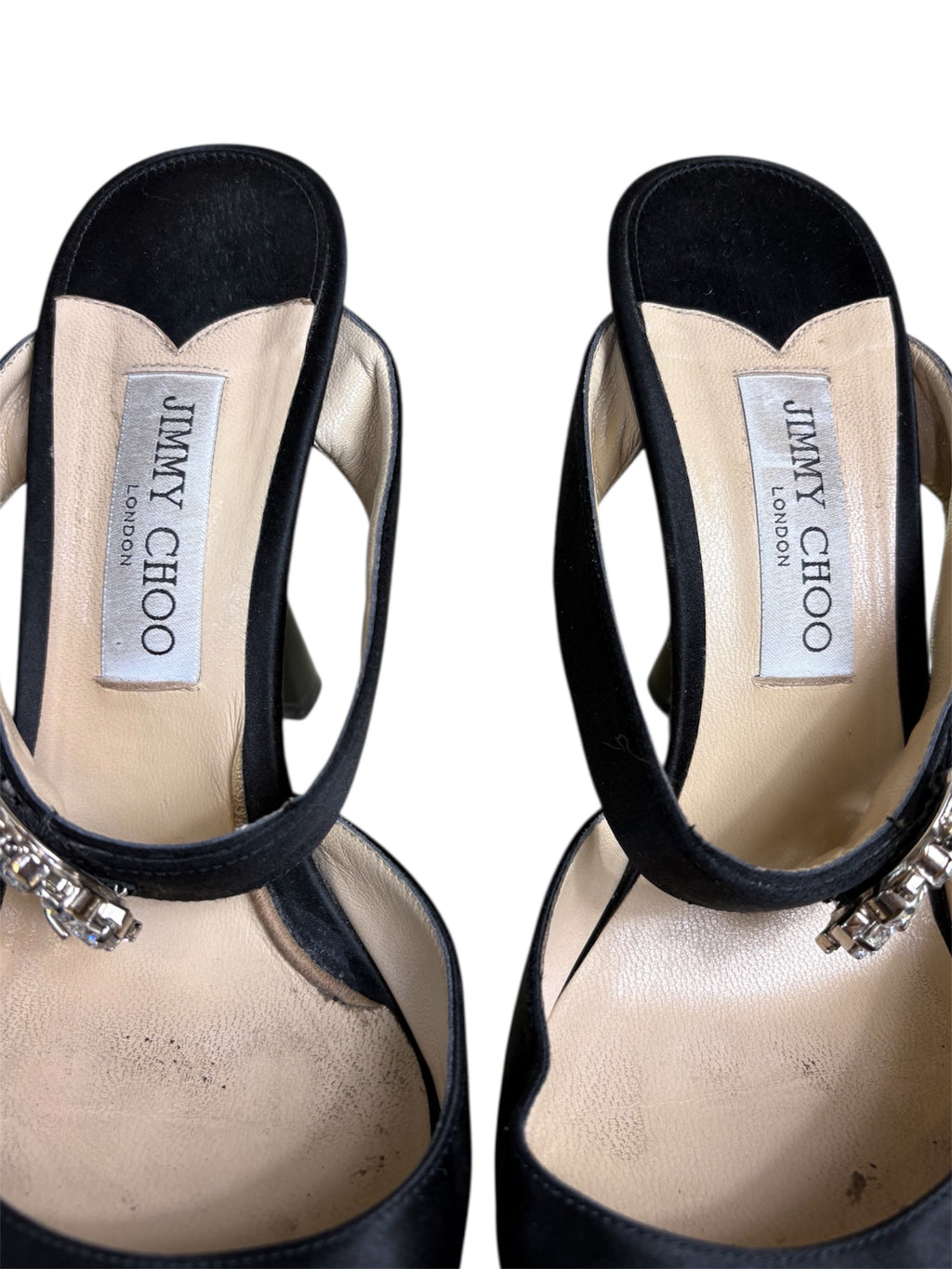Jimmy Choo Satin Mules - Size 41 - Good Condition