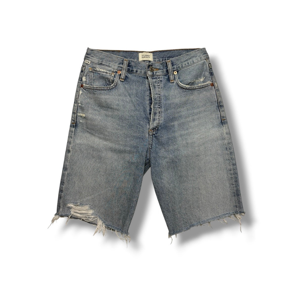 Citizens of Humanity 'Ambrosia' Distressed Bermuda Shorts - Size 24 - Never Worn