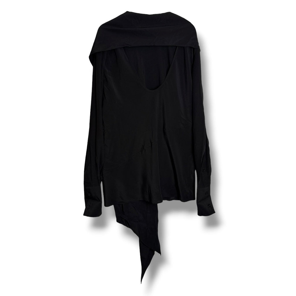 Helmut Lang Reversible Blouse With Detachable Scarf - Size Small - Very Good Condition