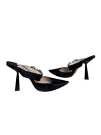 Jimmy Choo Satin Mules - Size 41 - Good Condition