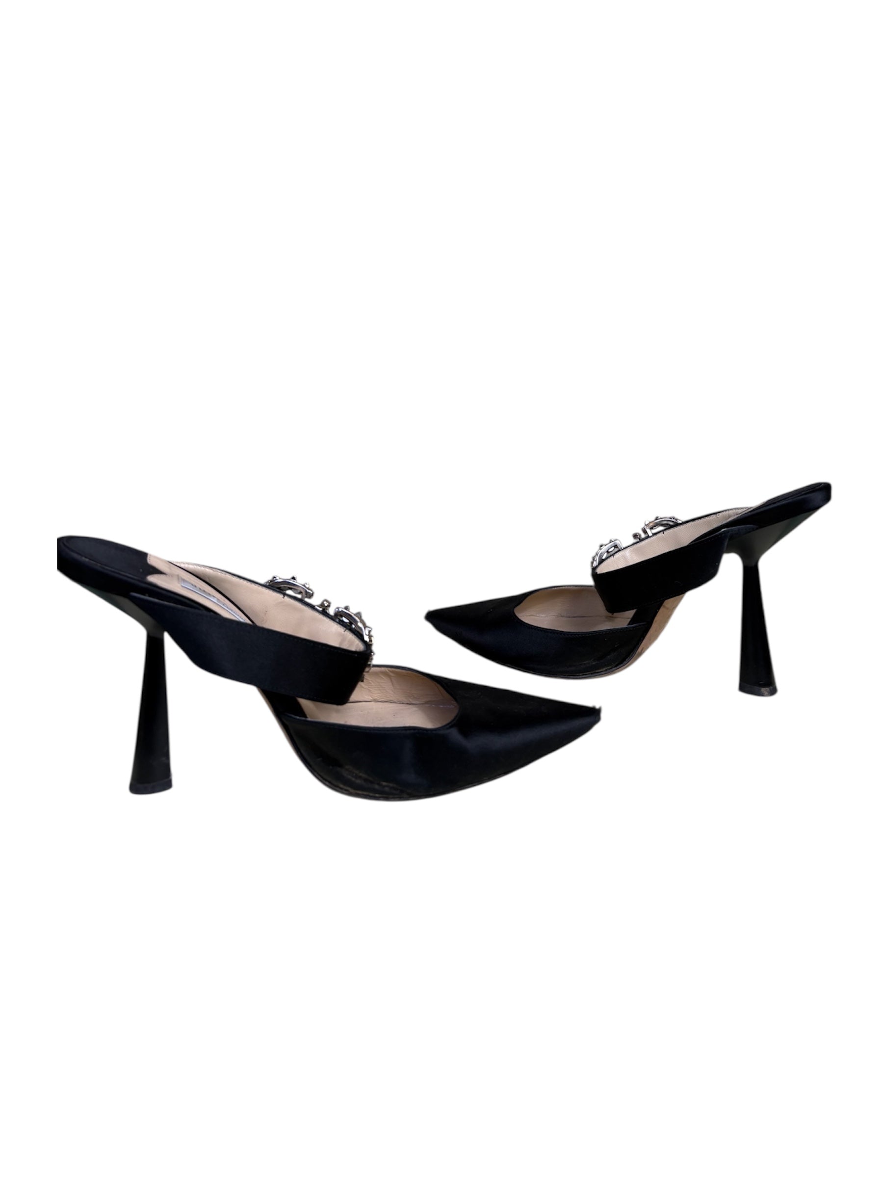 Jimmy Choo Satin Mules - Size 41 - Good Condition