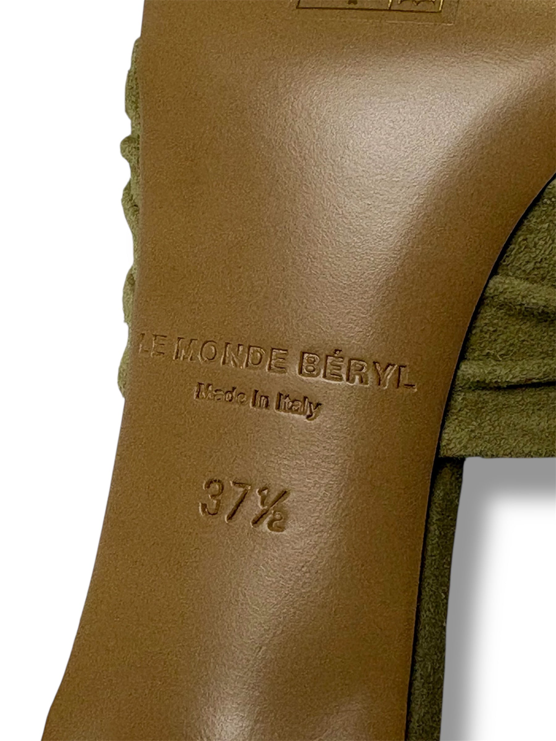 2026 Le Monde Béryl Antonia Suede Kitten Heel - Size 37.5 - Brand New