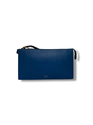 Céline Ring Multifunction Leather Clutch - Good Condition