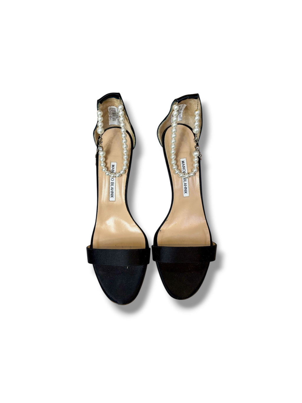 Manolo Blahnik Chaos Pearl Sandals - Size 41 - Very Good Condition