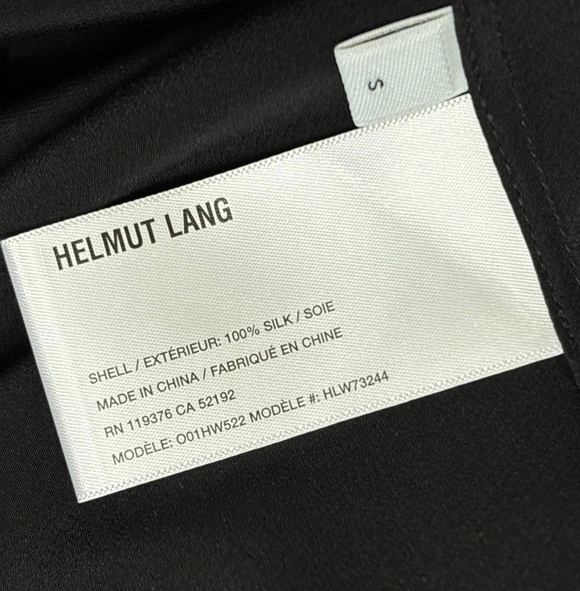 Helmut Lang Reversible Blouse With Detachable Scarf - Size Small - Very Good Condition