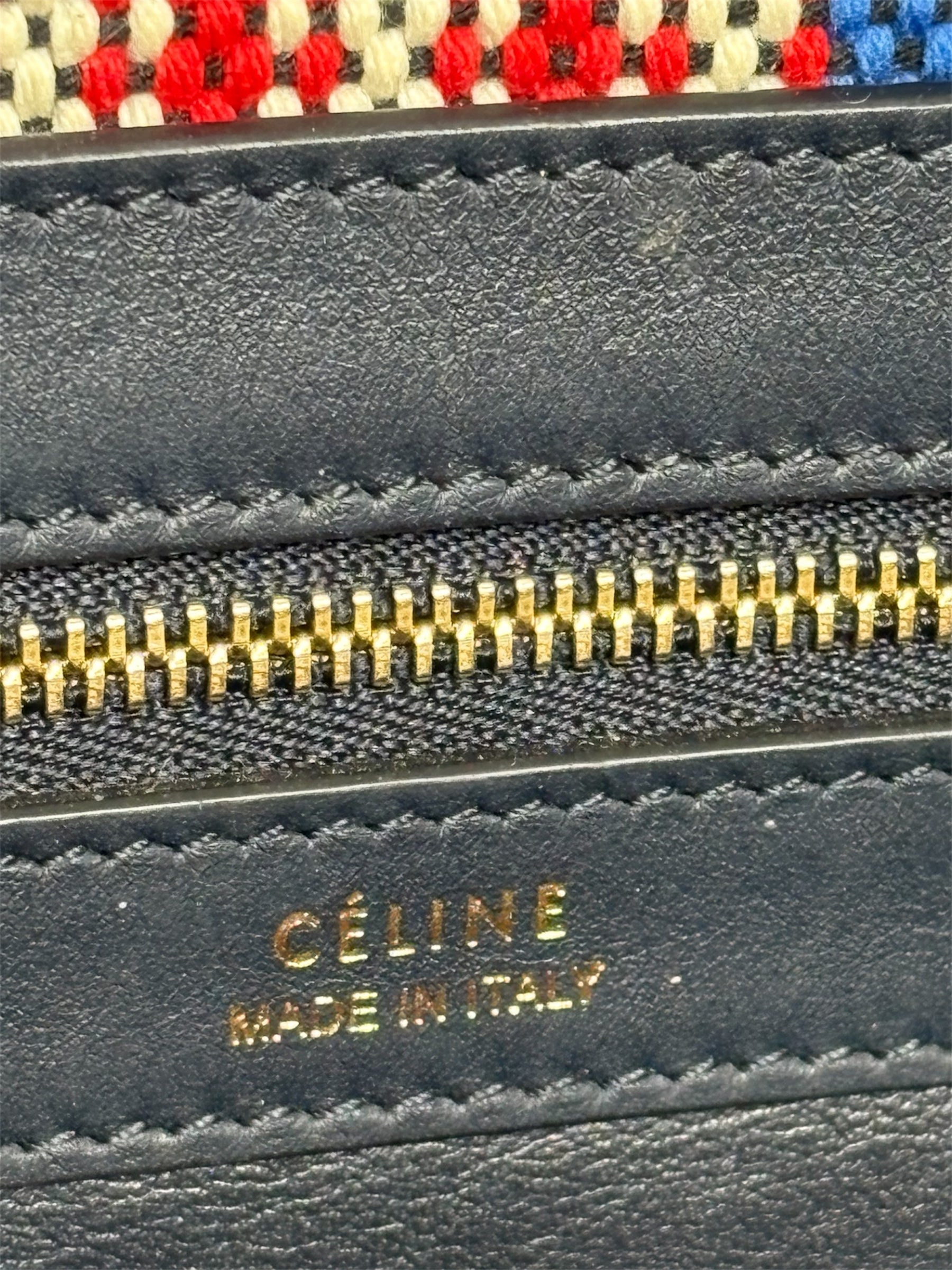 2015 Céline Woven Medium Phantom Cabas Tote