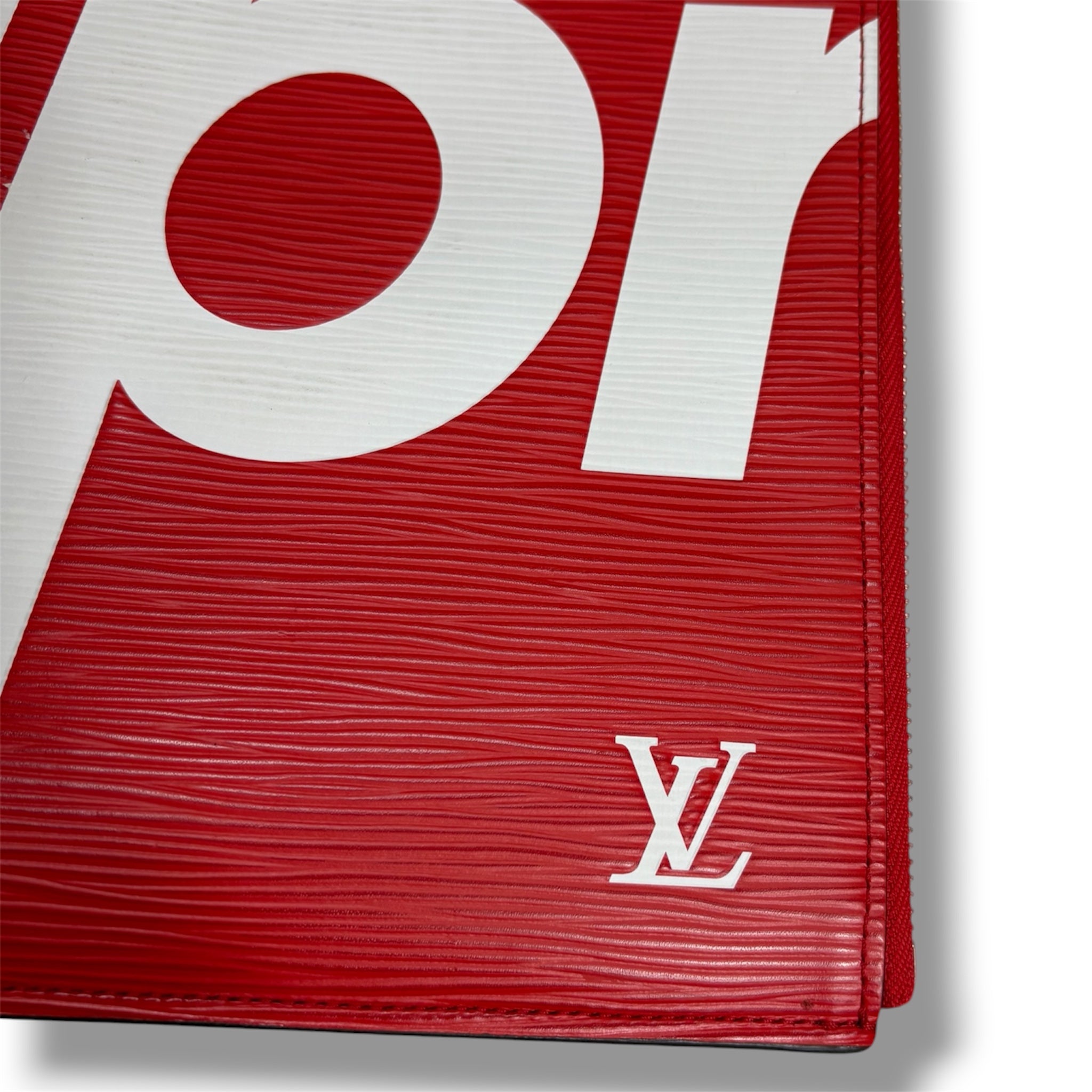 2017 Limited Edition Louis Vuitton x Supreme Pochette Jour GM - Very Good Condition