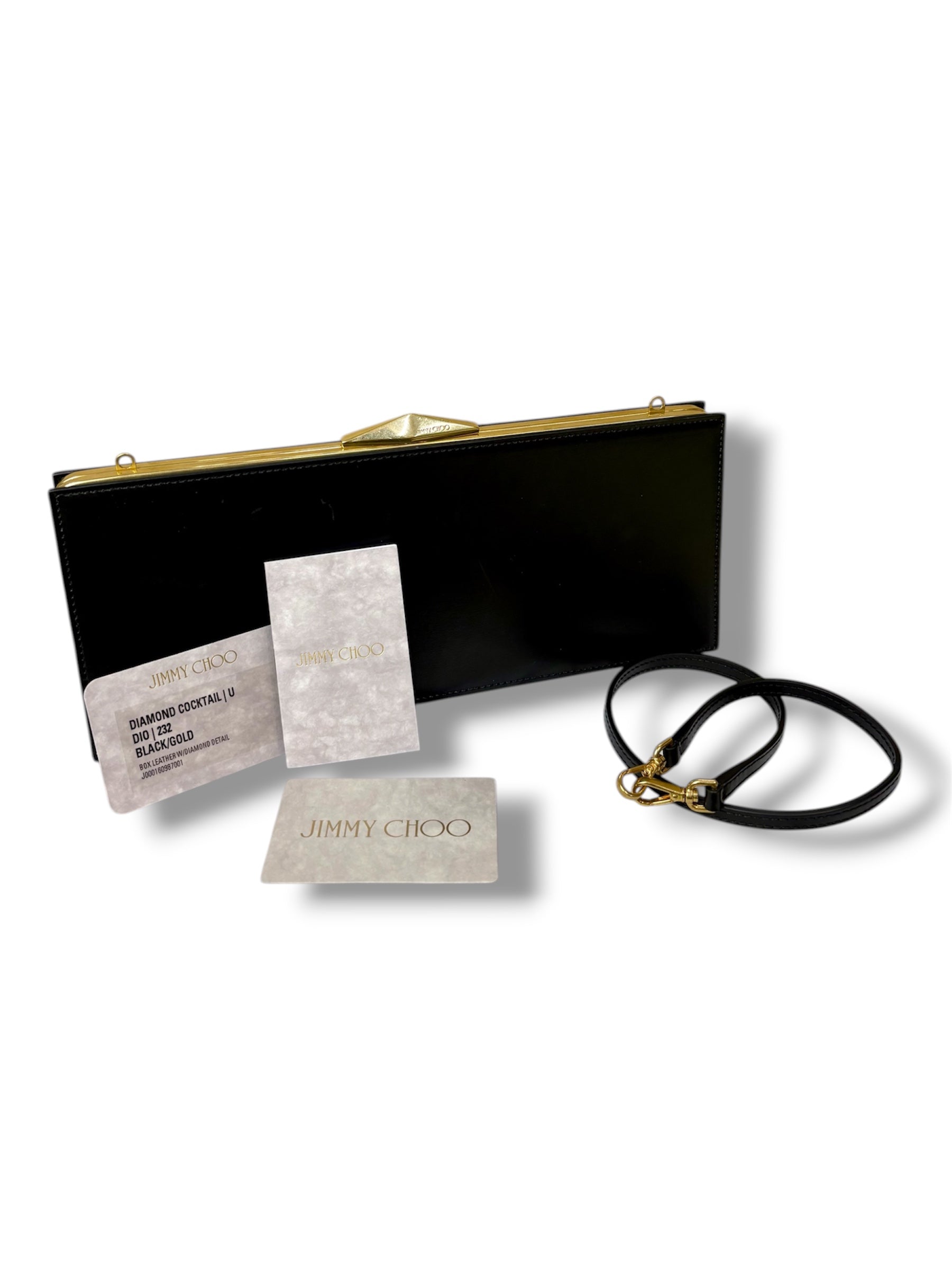 2023 Jimmy Choo Diamond Cocktail Clutch Bag - Very Good Condition